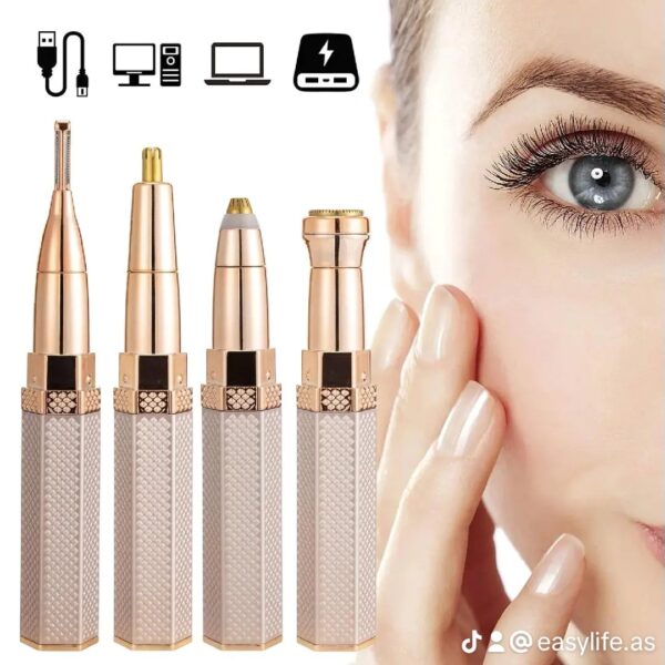 مزيل الشعر و تشذيب الحواجب قابل للشحن