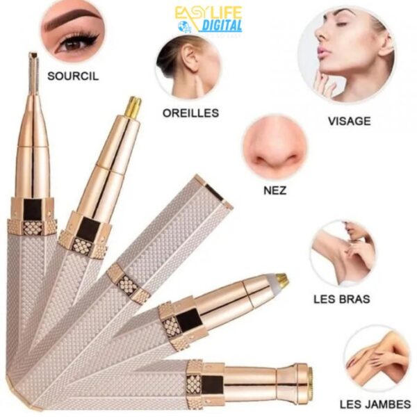 مزيل الشعر و تشذيب الحواجب قابل للشحن